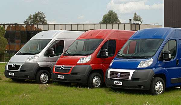 Fiat Ducato, Peugeot Boxer en Citroën Jumper