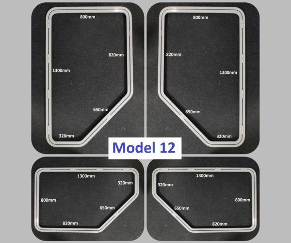 Teardop Caravan profiel M12 tekst maten